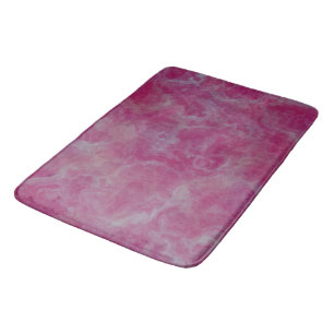 Tapis De Bain Marbre rose abstrait