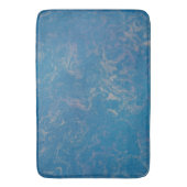 Tapis De Bain marbre rose et bleu abstrait (devant Vertical)