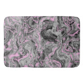 Tapis De Bain Marbre rose et gris abstrait (Devant)