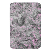 Tapis De Bain Marbre rose et gris abstrait (devant Vertical)