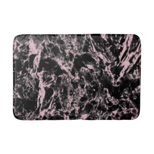 Tapis De Bain Marbre rose et noir (Devant)