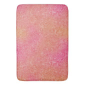 Tapis De Bain Marbre rose et orange abstrait (devant Vertical)