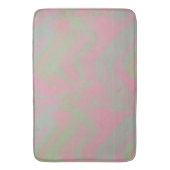 Tapis De Bain marbre rose et vert abstrait (devant Vertical)