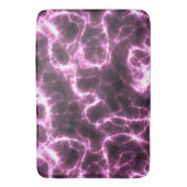 Tapis De Bain Marbre rose et violet foncé abstrait (devant Vertical)