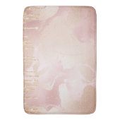 Tapis De Bain Marbre Rosegold Blush avec Droplets Parties scinti (devant Vertical)