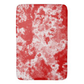 Tapis De Bain Marbre rouge et blanc abstrait (devant Vertical)