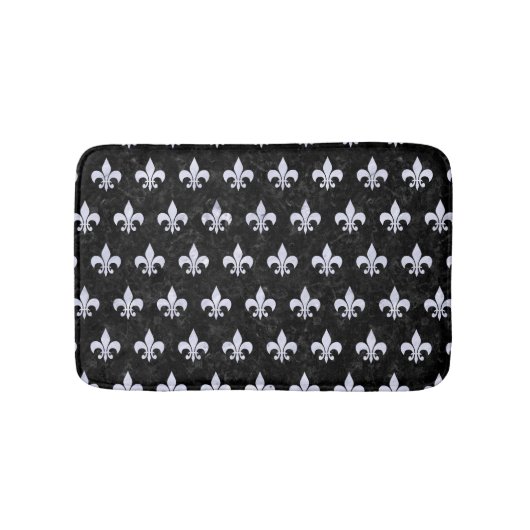 TAPIS DE BAIN MARBRE ROYAL1 NOIR ET MARBRE BLANC (R) (Devant)