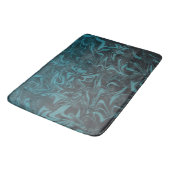 Tapis De Bain Marbre tourbillon bleu sarcelle électrique (Angle)