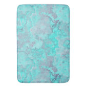 Tapis De Bain Marbre turquoise Abstrait (devant Vertical)