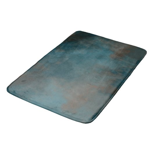 Tapis De Bain Marbre turquoise et bracelet abstrait (Angle)