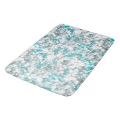 Tapis De Bain Marbre turquoise et gris (Angle)