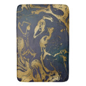 Tapis De Bain Marbre Turquoise et or violet (devant Vertical)