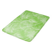 Tapis De Bain marbre vert et blanc abstrait (Angle)