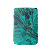 Tapis De Bain Marbre vert & Or : Texture luxueuse (Devant (Vertical))