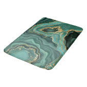 Tapis De Bain Marbre vert viridien et Abstrait or (Angle)