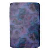 Tapis De Bain marbre violet et bleu abstrait (devant Vertical)