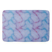 Tapis De Bain marbre violet et bleu abstrait (Devant)