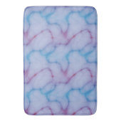 Tapis De Bain marbre violet et bleu abstrait (devant Vertical)
