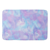 Tapis De Bain marbre violet et bleu abstrait (Devant)