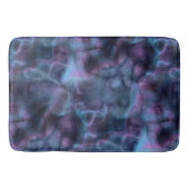 Tapis De Bain marbre violet et bleu turquoise abstrait (Devant)