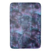 Tapis De Bain marbre violet et bleu turquoise abstrait (devant Vertical)