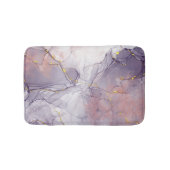 Tapis De Bain Marbre violet et or (Devant)