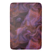 Tapis De Bain marbre violet et orange abstrait (devant Vertical)