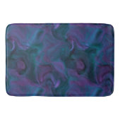 Tapis De Bain marbre violet et turquoise abstrait (Devant)