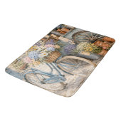 Tapis De Bain Marché de fleurs Bloomcore à bicyclette (Angle)