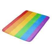 Tapis De Bain Marche de la fierté : Drapeau arc-en-ciel (Angle)
