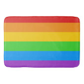 Tapis De Bain Marche de la fierté : Drapeau arc-en-ciel (Devant)