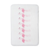 Tapis De Bain Marche tropicale Flamants roses roses (Devant (Vertical))