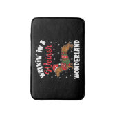 Tapis De Bain Marcher Dans Un Wonderland Wiener Dachshund Drôle (Devant (Vertical))