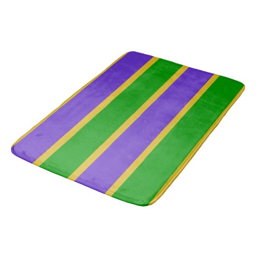 Tapis De Bain Mardi Gras Stripes (Angle)