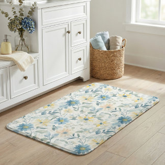 Tapis De Bain Marguerite de Prairie Douce Aquarelle