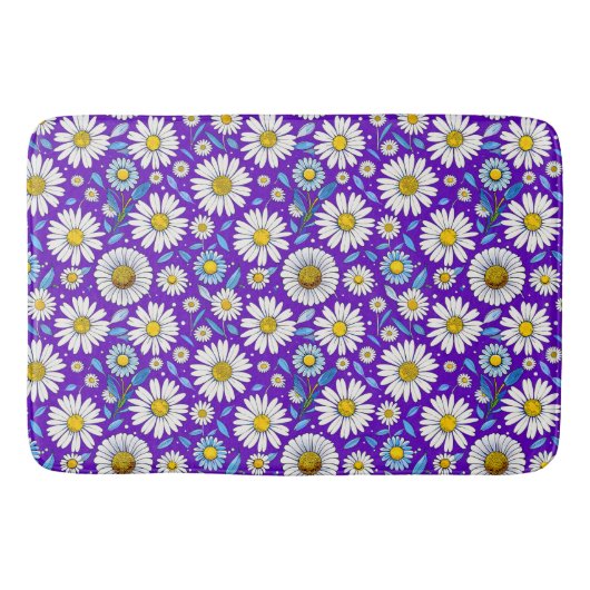 Tapis De Bain Marguerites et Feuilles (Devant)