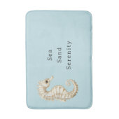 Tapis De Bain Mariage Blue Crème Chevaux Marins Océan (Devant (Vertical))