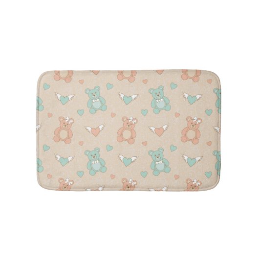 Tapis De Bain Mariage-nounours (Devant)