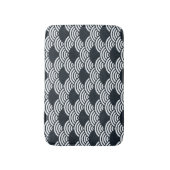 Tapis De Bain Marine bleu et blanc Seigaiha vagues motif (Devant (Vertical))