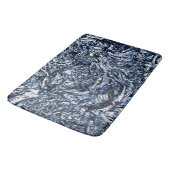 Tapis De Bain Marine Blue Nature Motif Abstrait (Angle)
