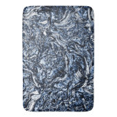 Tapis De Bain Marine Blue Nature Motif Abstrait (devant Vertical)
