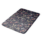 Tapis De Bain Marine Blue Woodland Animaux Floral Feuille Motif (Angle)