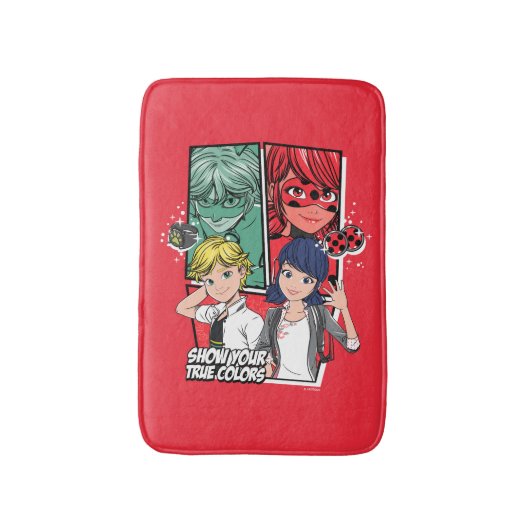 Tapis De Bain Marinette comique miqueuse & Adrien Véritables Cou (Devant (Vertical))