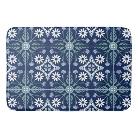 Tapis De Bain Marocain ornementale carreau de chou fleuri (Devant)