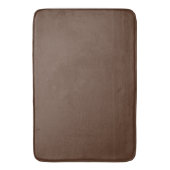 Tapis De Bain Marron Chocolat Moderne Uni (devant Vertical)