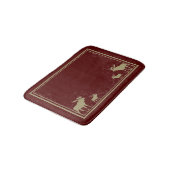 Tapis de bain marron rustique de mousse de mémoire (Angle)