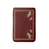 Tapis de bain marron rustique de mousse de mémoire (Devant (Vertical))