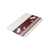 Tapis de bain marron rustique de mousse de mémoire (Angle)