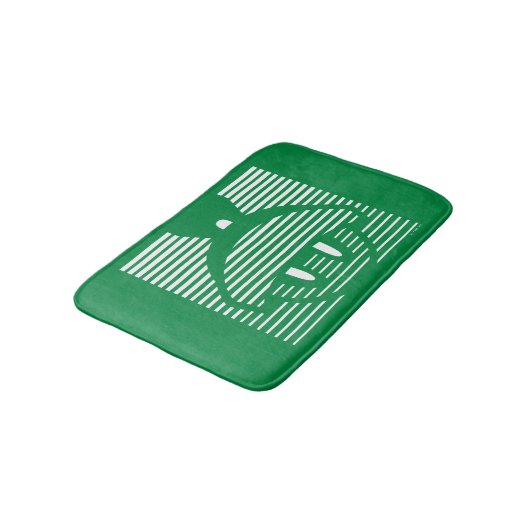 Tapis De Bain MARVIN L'Icône rayée MARTIAN™ (Angle)