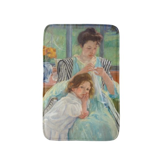 Tapis De Bain Mary Cassatt - Jeune Mère Cousant (Devant (Vertical))